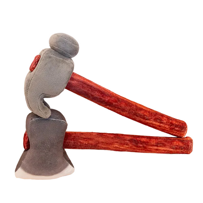 Realistic Axe & Claw Hammer Plush - Lifelike Stuffed Tool Handmade Plushies 40cm