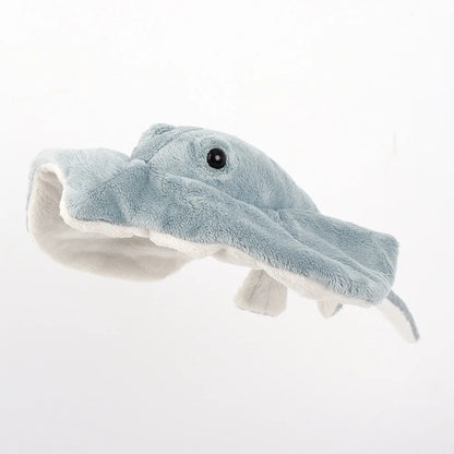 Lifelike Manta Ray Plush Realistic Ocean Stuffed Animal, Soft Manta Handmade Plush 30cm