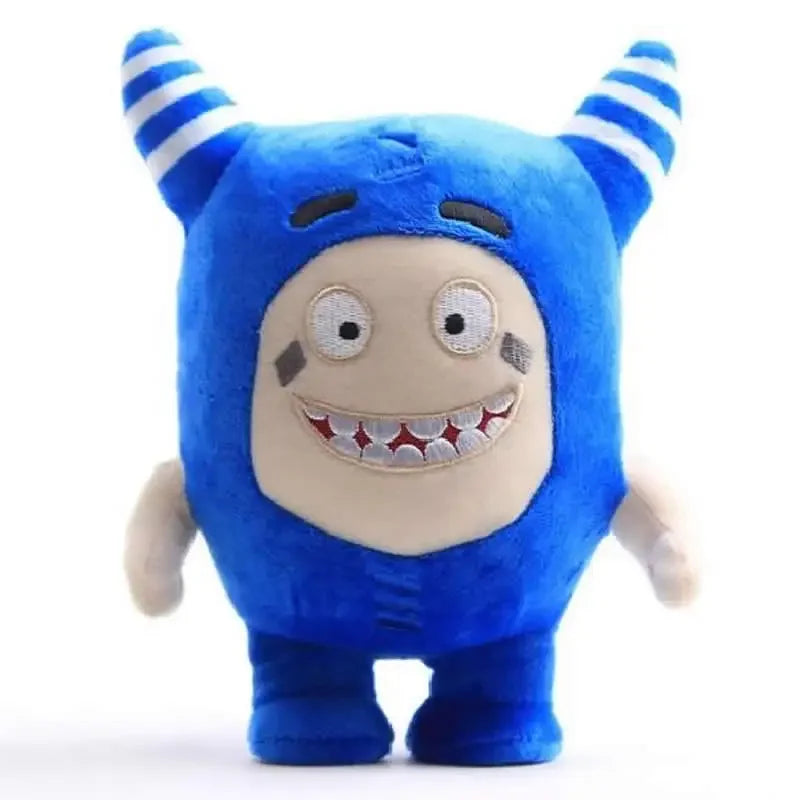 Colorful Furry Square Plushies Antennas Plushies Silent Expressive Mood Plushies 24cm