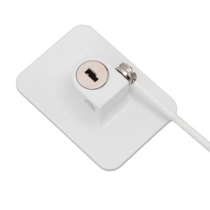 Refrigerator Lock White Childproof Freezer Lock Child Safety Cabinet Drawer Lock with 2 Keys