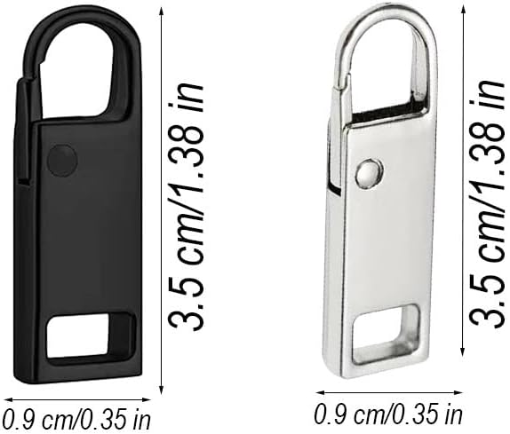 Reserve zips - 12-pack metal zips - removable - suitable for purses - clothing - jeans - suitcases - luggage