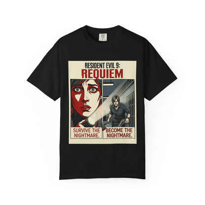 Resident Evil 9 Requiem T-Shirt - Grace vs Leon Gameplay Graphic Tee