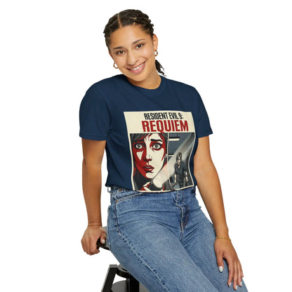 Resident Evil 9 Requiem T-Shirt - Grace vs Leon Gameplay Graphic Tee