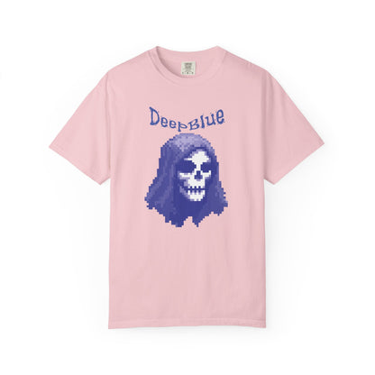 Resynced from the Deep Blue - Pixel Pirate Unisex Graphic Tee | Glitch Art Gamer Shirt By Aprasi