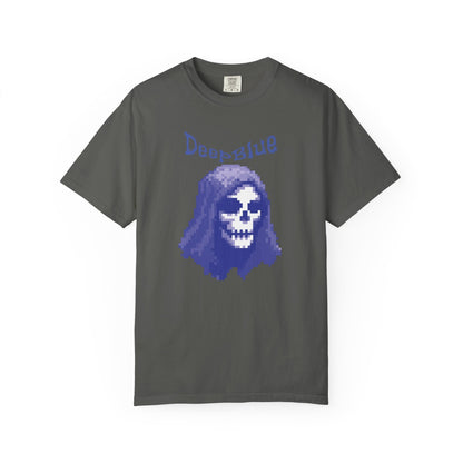 Resynced from the Deep Blue - Pixel Pirate Unisex Graphic Tee | Glitch Art Gamer Shirt By Aprasi