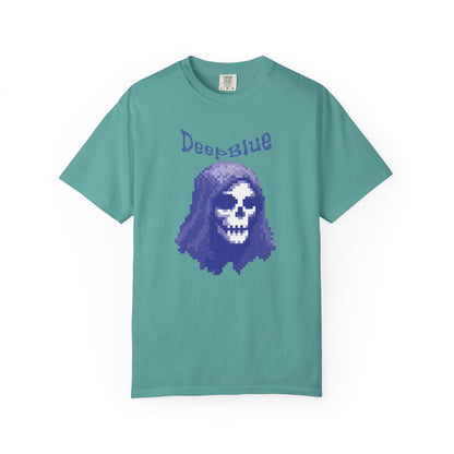 Resynced from the Deep Blue - Pixel Pirate Unisex Graphic Tee | Glitch Art Gamer Shirt By Aprasi