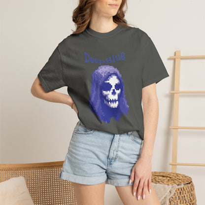 Resynced from the Deep Blue - Pixel Pirate Unisex Graphic Tee | Glitch Art Gamer Shirt By Aprasi