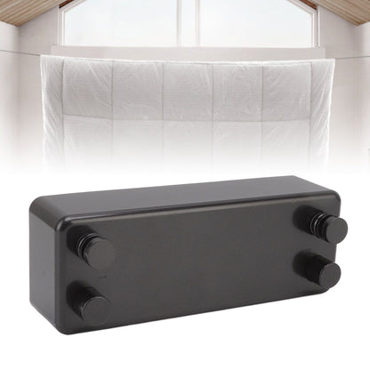 Retractable Clothesline Wall Mounted Heavy Duty Thickened Stainless Steel Double Laundry Line for Balcony Hotel 13.8ft Black