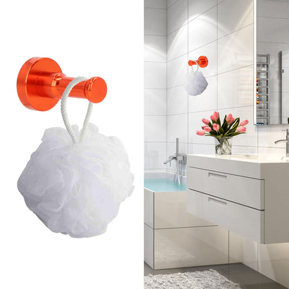 Retro Bathroom Hook Aluminum Towel Hook Heavy Duty Wall Coat Hanger for Balcony KitchenOrange