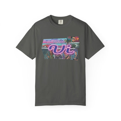 Vice City VI Retro Aesthetic Graphic Tee, Neon Miami Vibes  T-Shirt