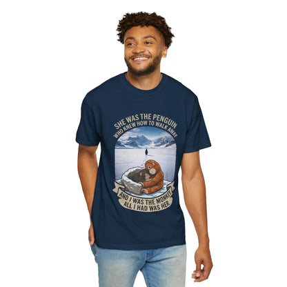 Punch Monkey and Lonely Penguin Vintage Graphic T-Shirt