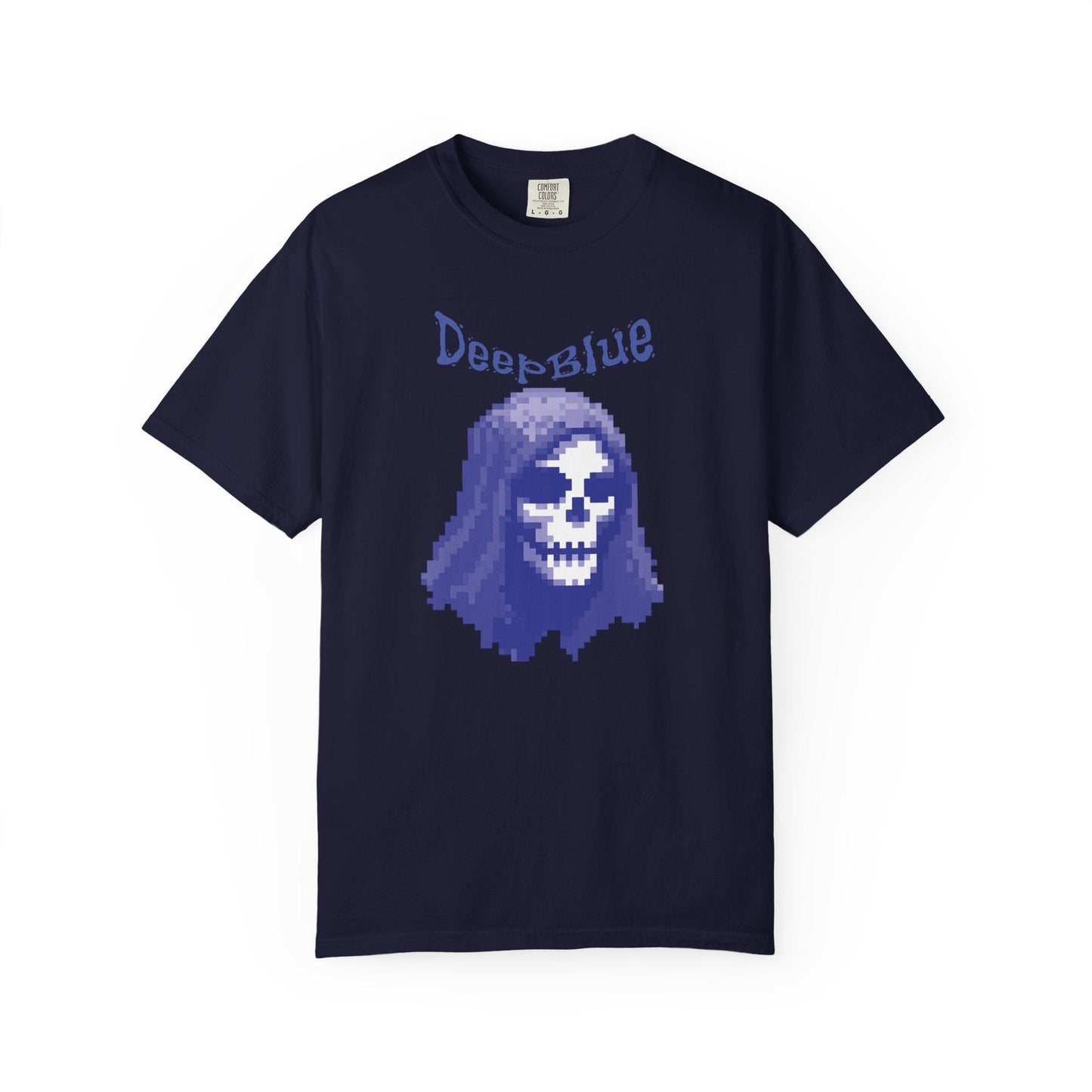 Resynced from the Deep Blue - Pixel Pirate Unisex Graphic Tee | Glitch Art Gamer Shirt By Aprasi