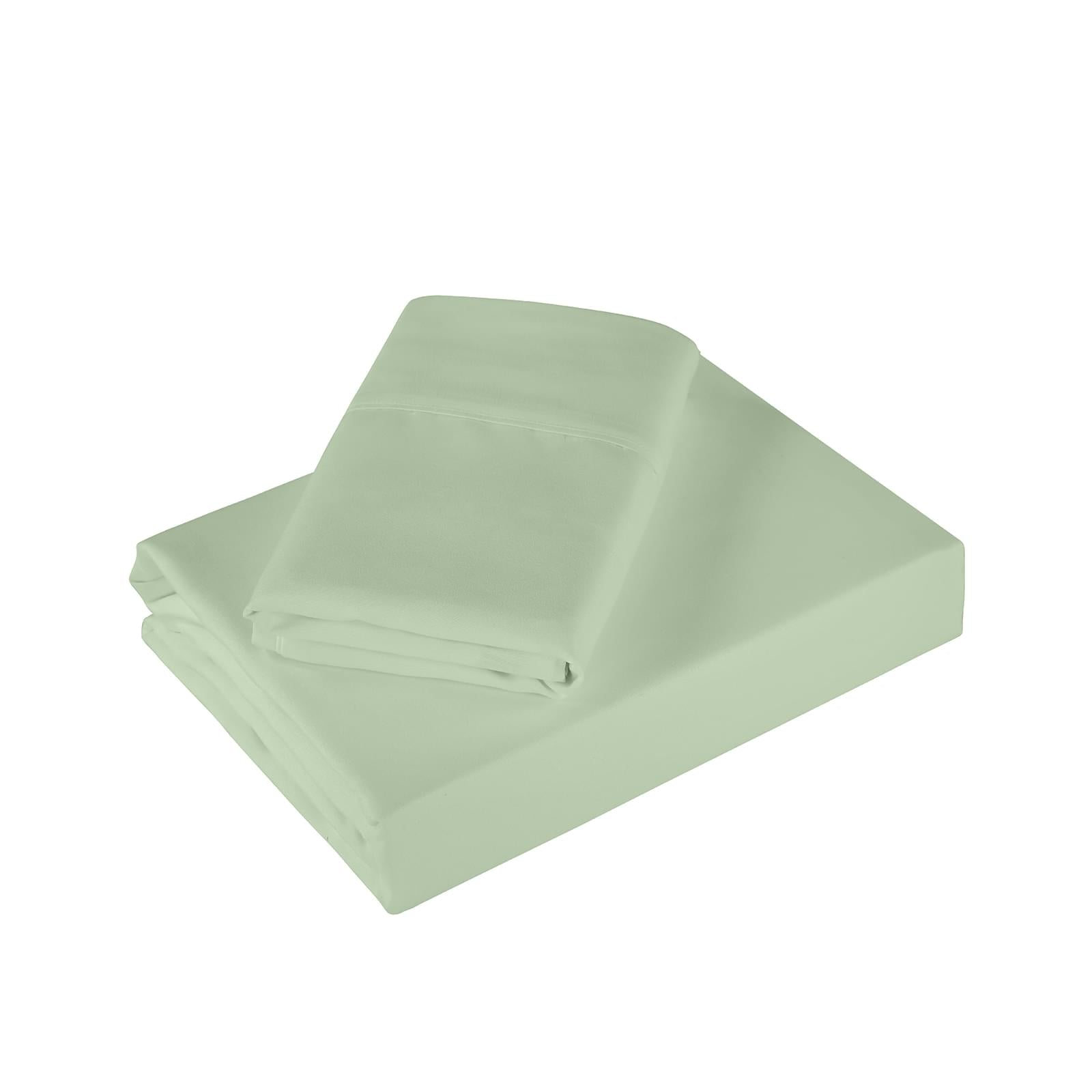 Royal Comfort 1200 Thread Count Sheet Set 4 Piece Ultra Soft Satin Weave Finish - King - Sage Green.