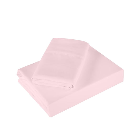 Royal Comfort 1200 Thread Count Sheet Set 4 Piece Ultra Soft Satin Weave Finish - King - Soft Pink.