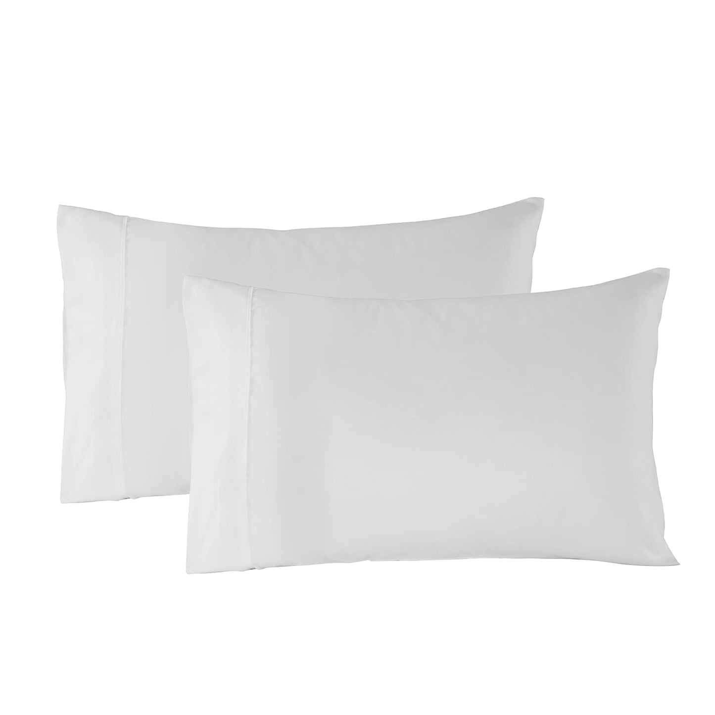 Royal Comfort Bamboo Blended Sheet & Pillowcases Set 1000TC Ultra Soft Bedding - Queen - White.