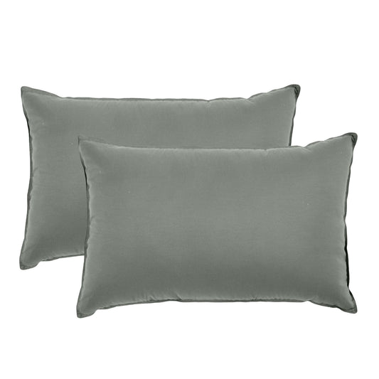 Royal Comfort Charcoal Bamboo Pillow Hotel Quality Luxury Twin Pack.
