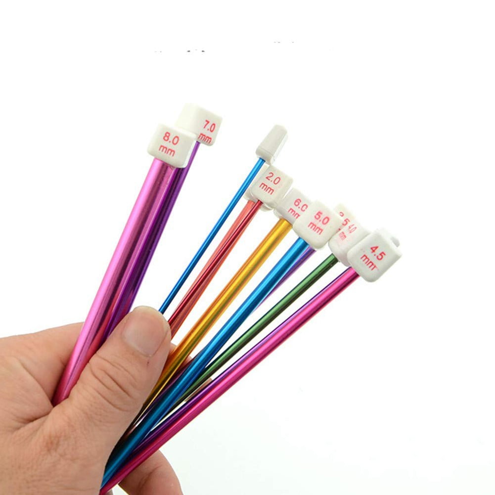 Ruibeauty 11Pcs Long Tunisian Afghan Crochet Hooks Aluminum Knitting Needles 10.6