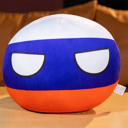Countryball Plush Flag Plushes Polandball Stuffed Plushies Football Festival Plushies