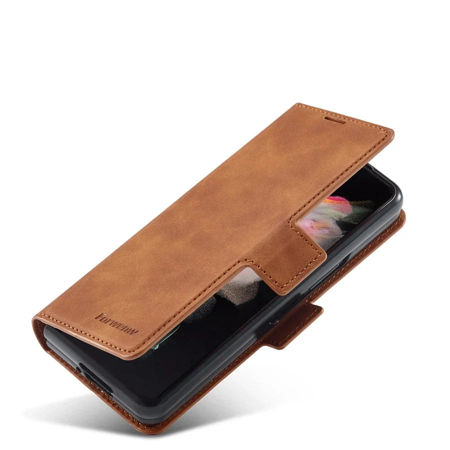 PU Leather Samsung Z Fold Wallet Case