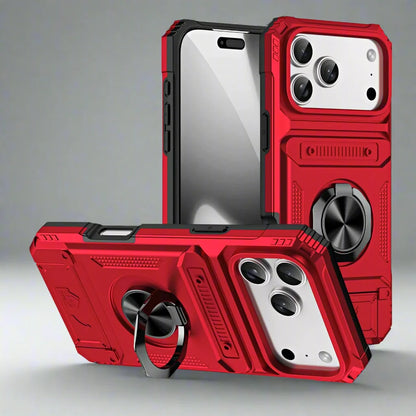 iPhone 17 Shockproof Cardholder Case