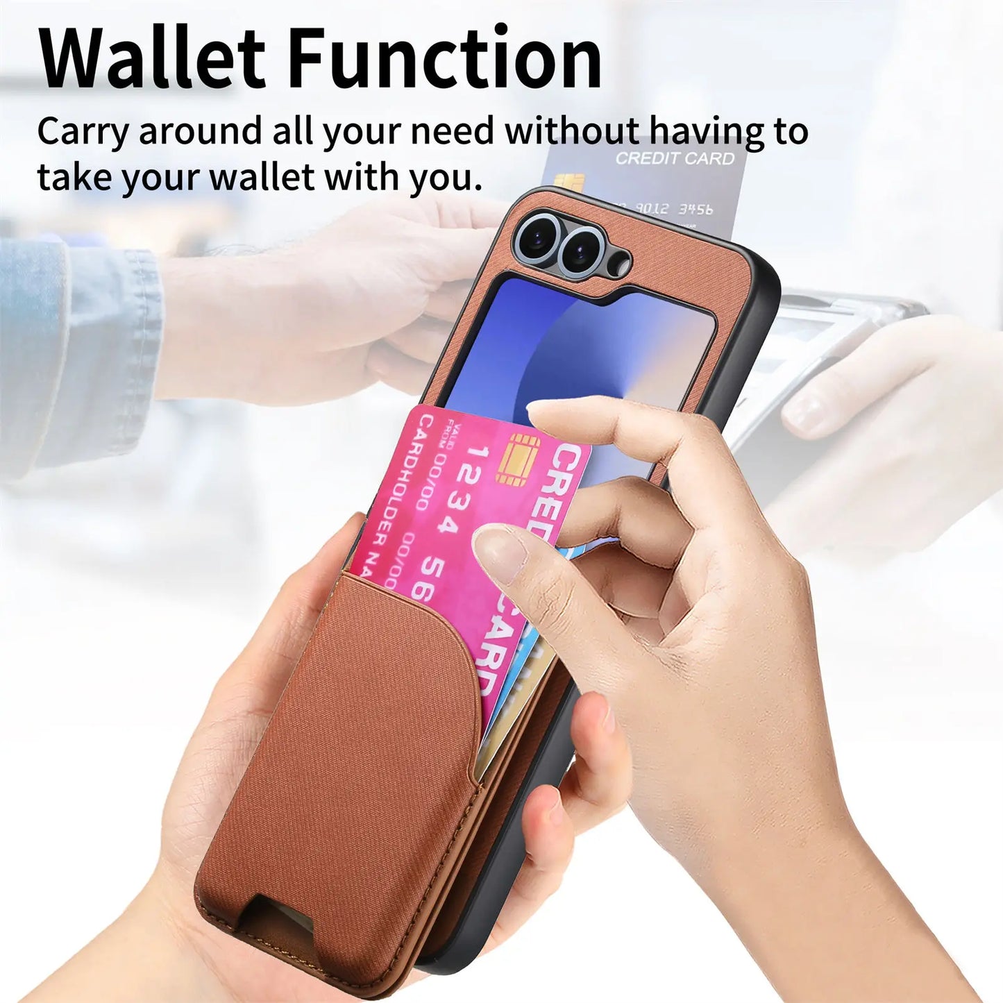 Samsung Z Flip Detachable Wallet Case