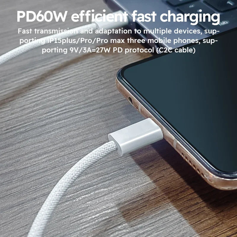 60W USB Type C Cable