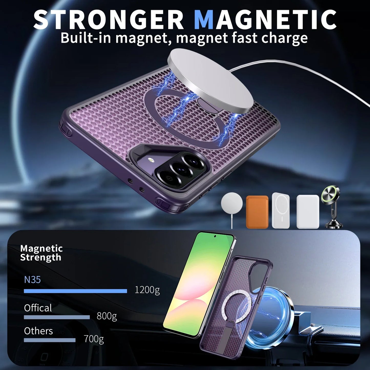 Samsung Shockproof Wireless Charging Phone Case