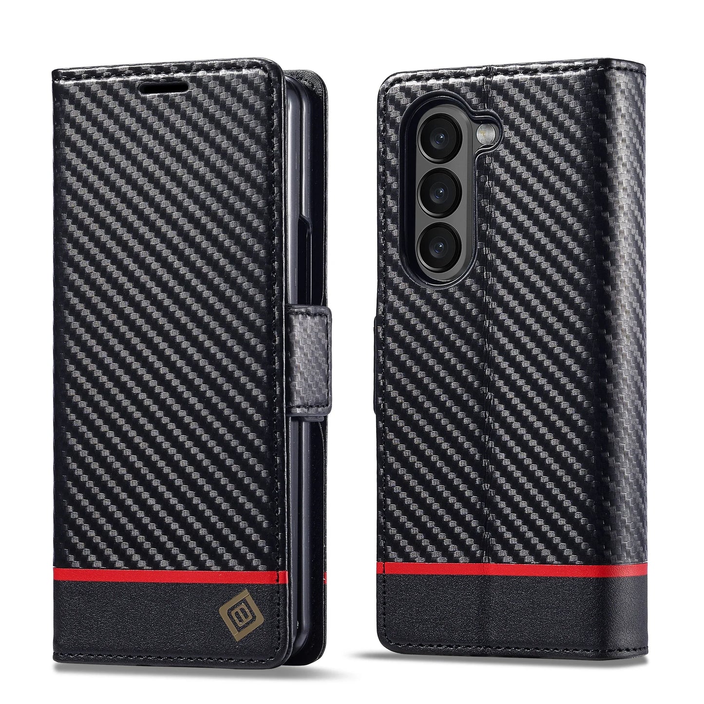 Samsung Z Fold Carbon Fiber Wallet Case