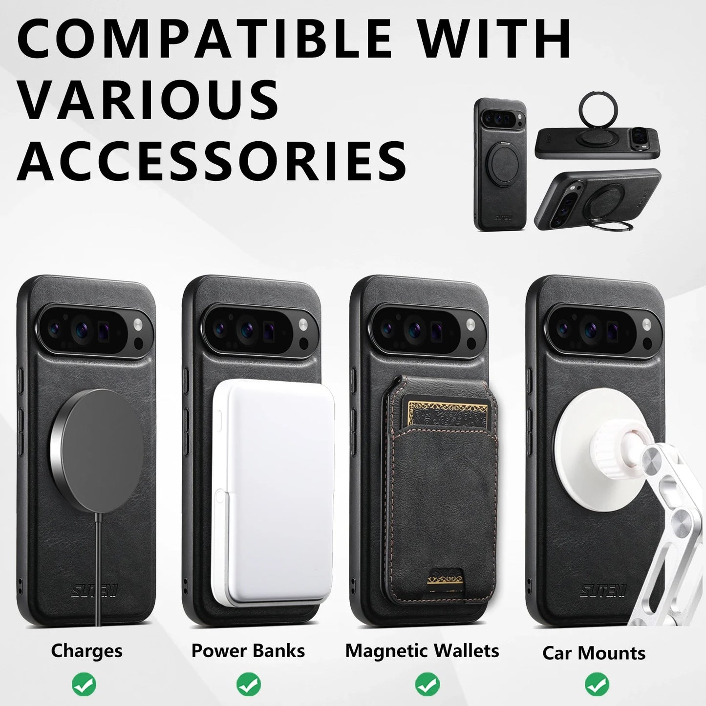 Google Pixel Magnetic Ring Holder Case