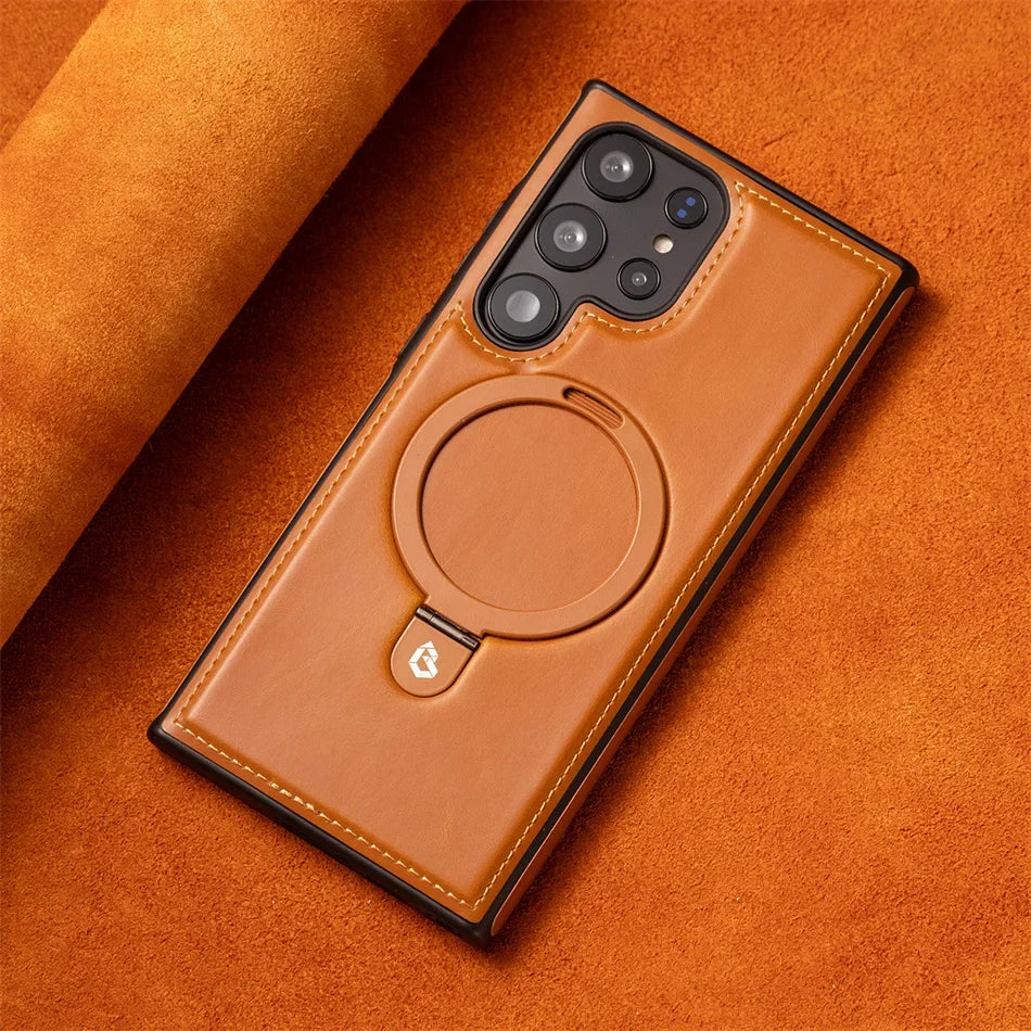 Samsung PU Leather Ring Holder Case