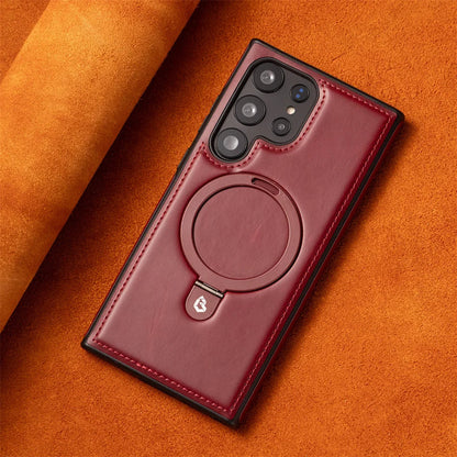 Samsung PU Leather Ring Holder Case