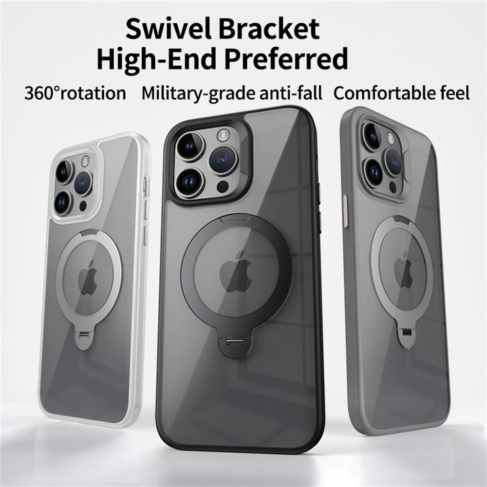 Shockproof iPhone MagSafe Ring Holder Case