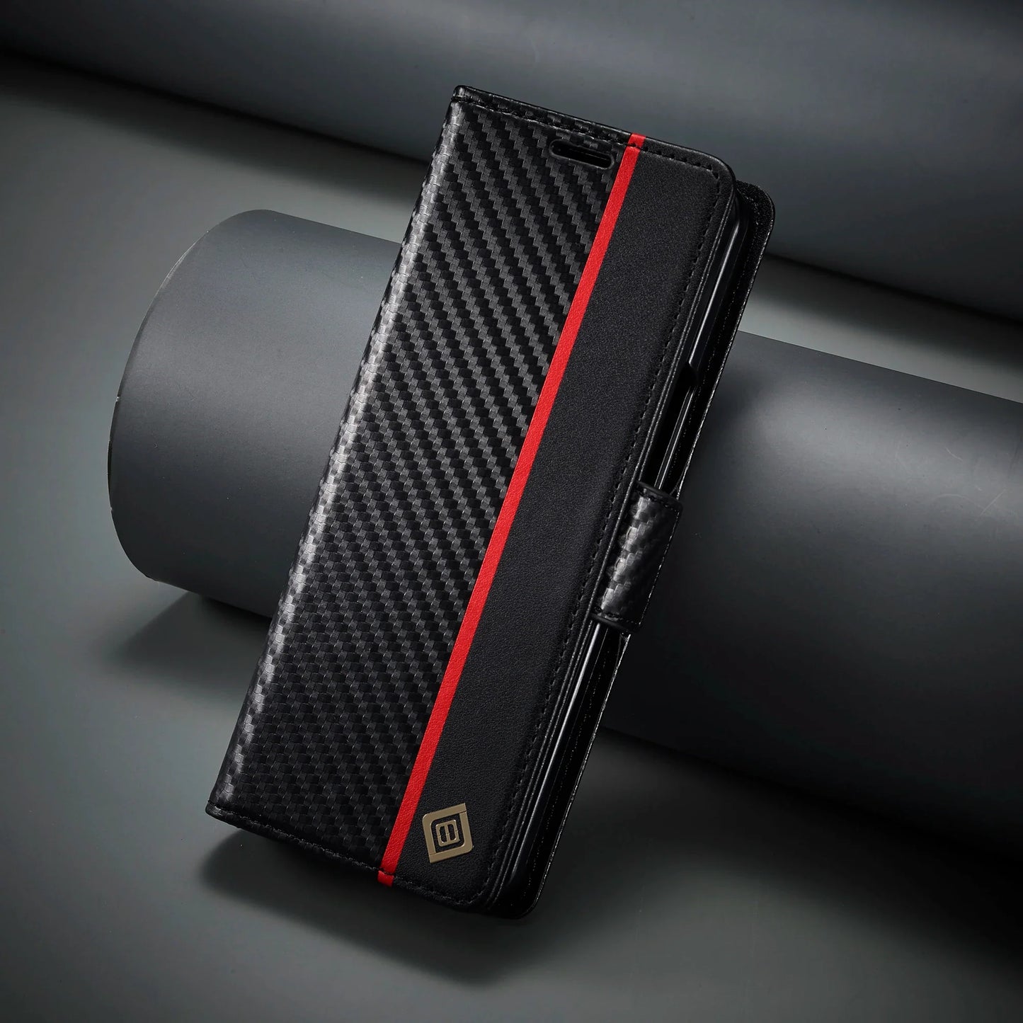 Samsung Z Fold Carbon Fiber Wallet Case