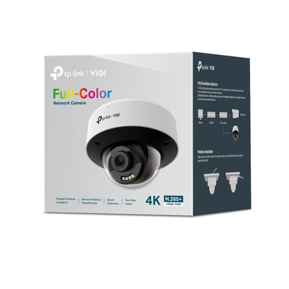 TP‑Link InSight S285 8 MP 4K Full‑Colour Dome Camera – People & Vehicle Analytics, IK10/IP67, 2.8 mm / 4 mm Lens, H.265+ (AUNZ)