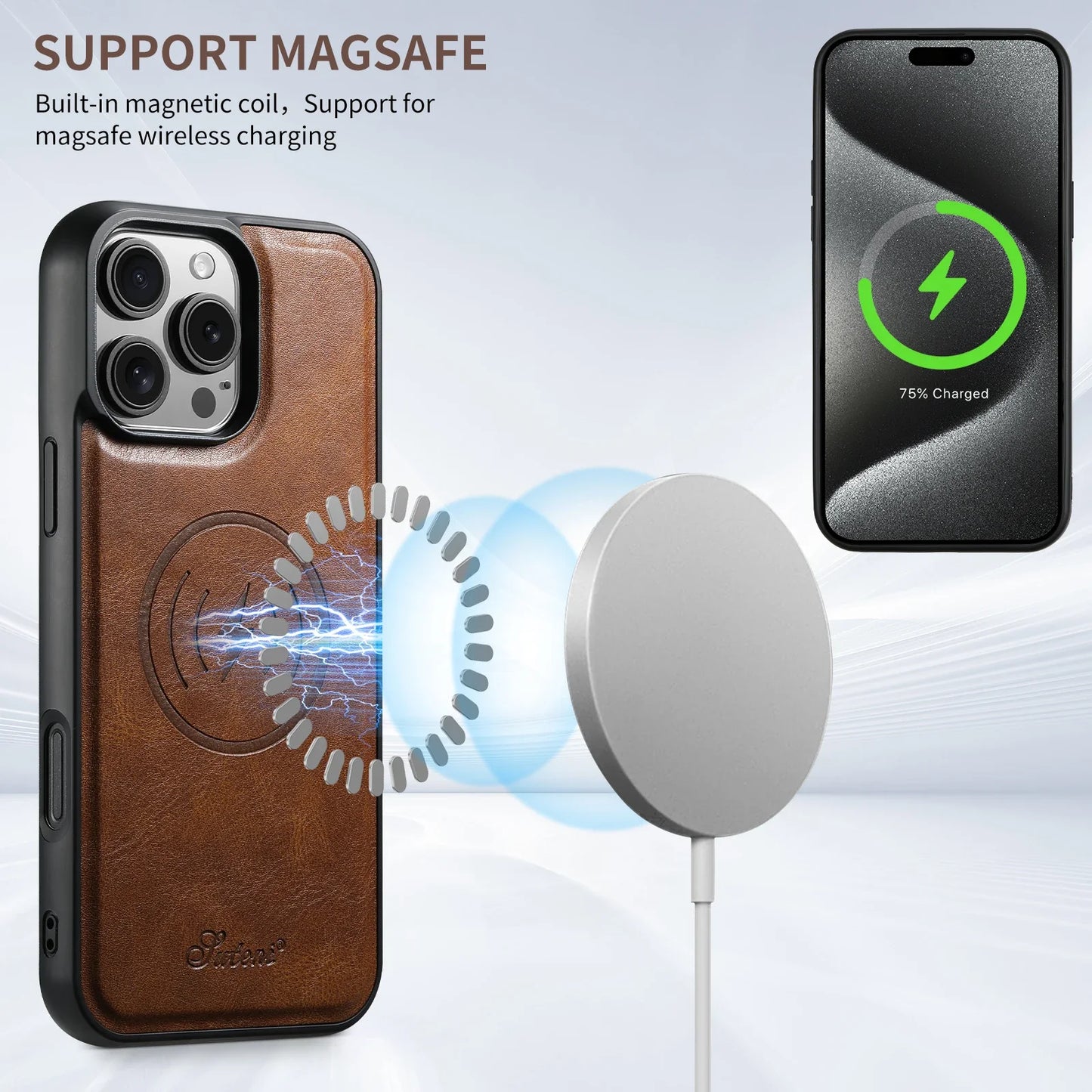 Detachable iPhone MagSafe Wallet Case