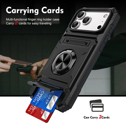 iPhone 17 Shockproof Cardholder Case