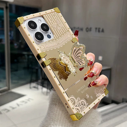 iPhone Shockproof Diamond Butterfly Case