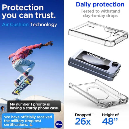 Samsung Z Flip Shockproof Clear Case