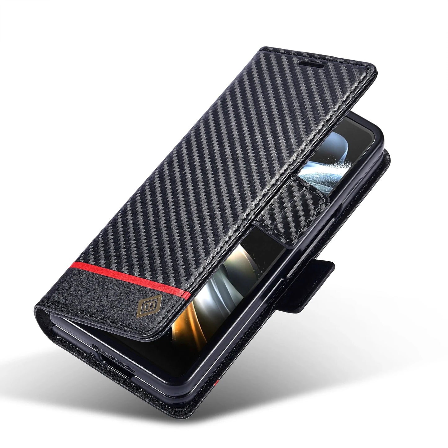 Samsung Z Fold Carbon Fiber Wallet Case