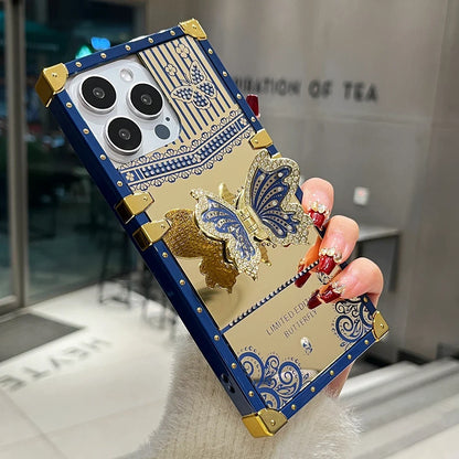 iPhone Shockproof Diamond Butterfly Case
