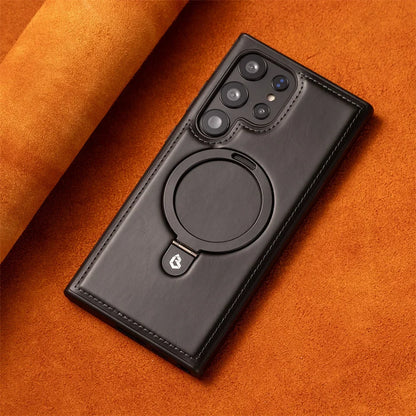Samsung PU Leather Ring Holder Case