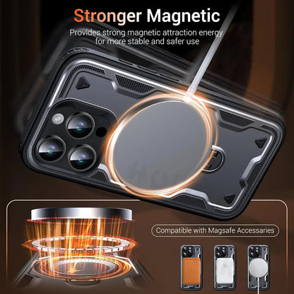 iPhone MagSafe Shockproof Ring Holder Case