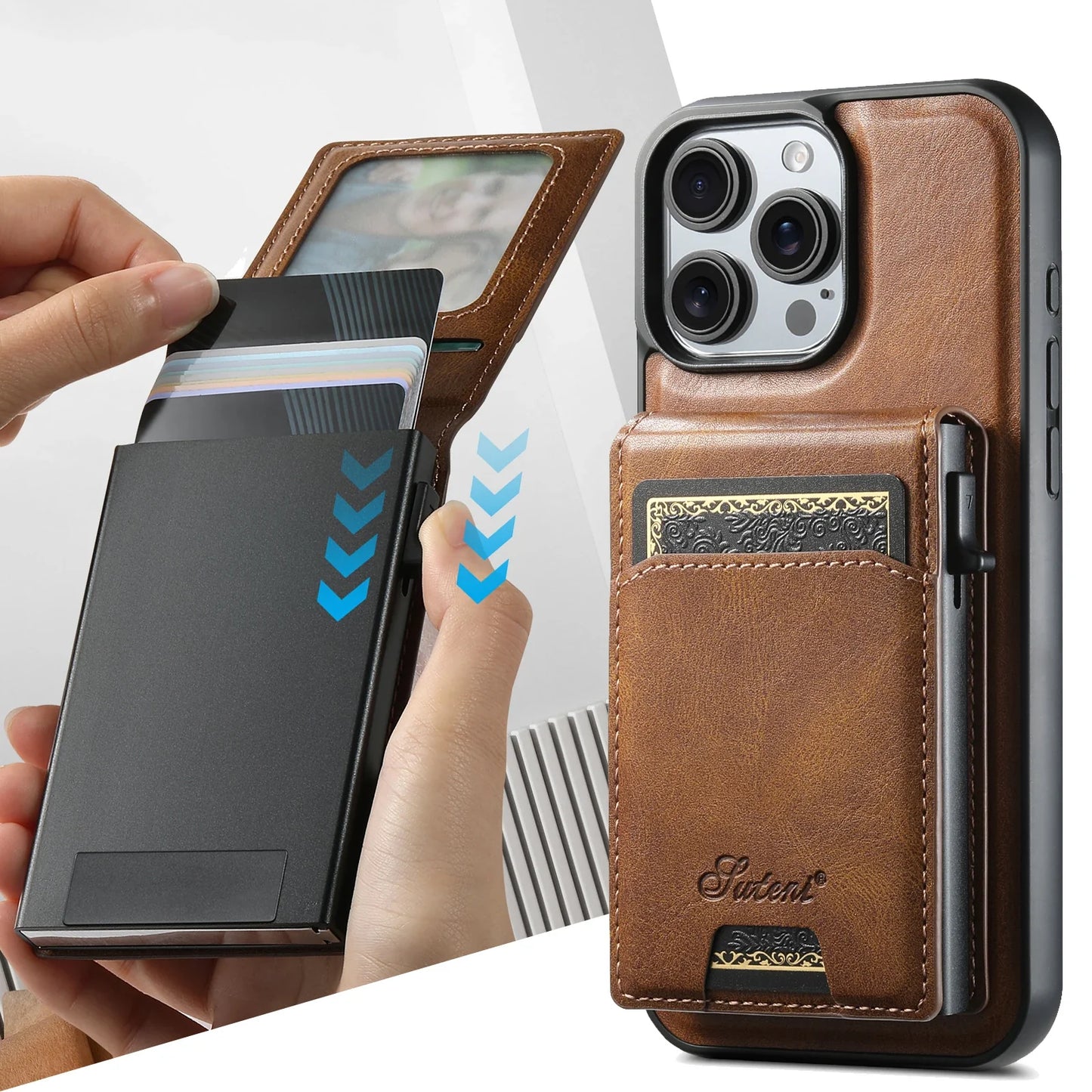 Detachable iPhone MagSafe Wallet Case