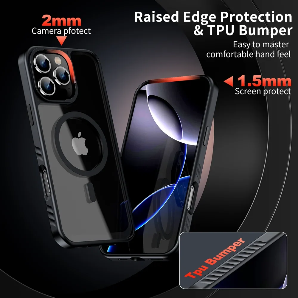 Shockproof iPhone MagSafe Clear Case