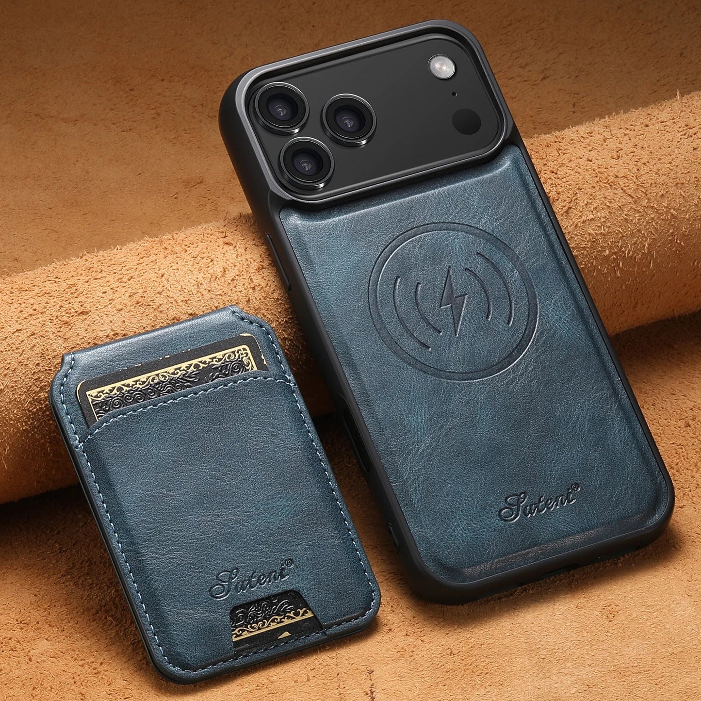 Faux Leather iPhone Cardholder Case