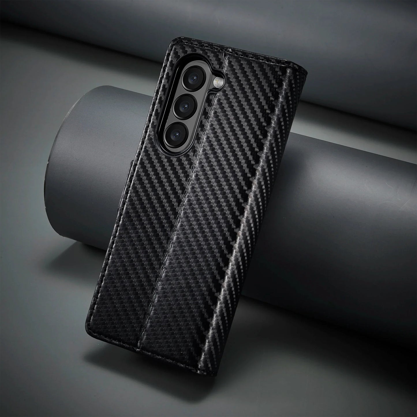 Samsung Z Fold Carbon Fiber Wallet Case