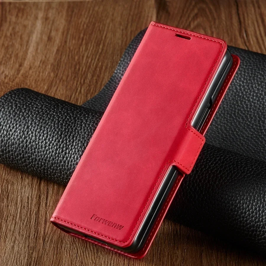PU Leather Samsung Z Fold Wallet Case