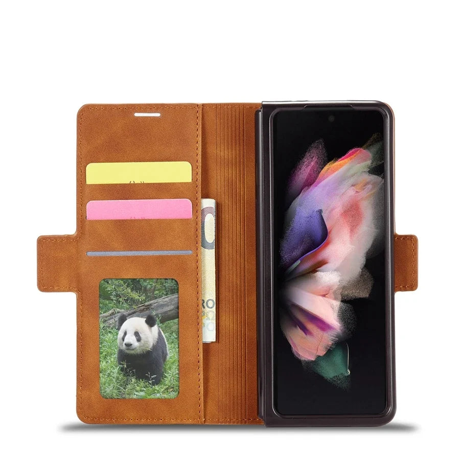 PU Leather Samsung Z Fold Wallet Case