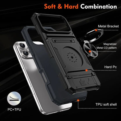 iPhone 17 Shockproof Cardholder Case
