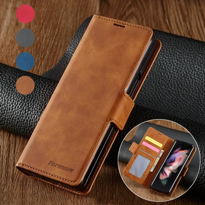 PU Leather Samsung Z Fold Wallet Case